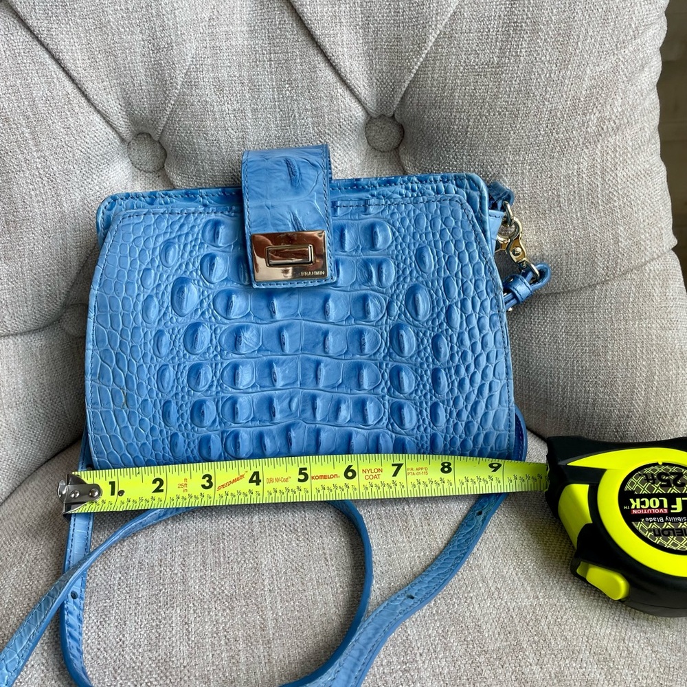 Brahmin crossbody great organization turquoise good condition